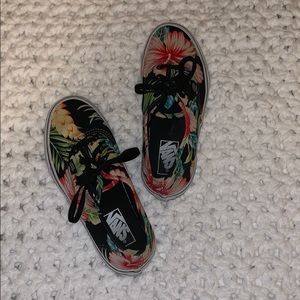 Vans Authentic Hawaiian Floral Black Shoes